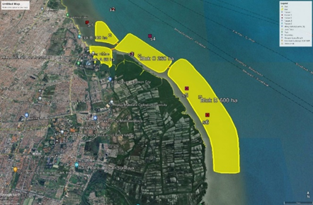Rencana pembangunan Surabaya Waterfront Land